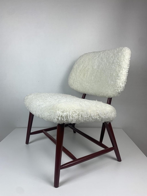 Chaise longue Teve de modèle scandinave par Alf Svensson, années 1950