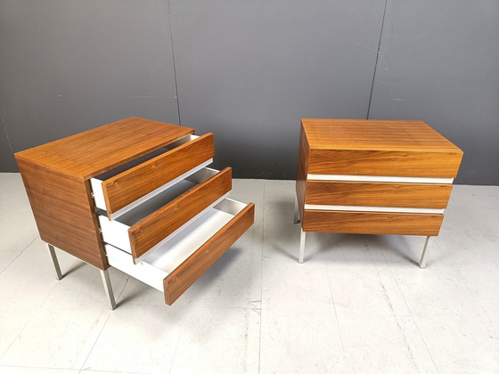 Image 1 of Pair Of Bedside Cabinets By Interluke, 1970S