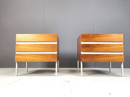 Pair Of Bedside Cabinets By Interluke, 1970S