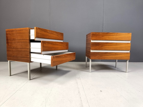 Image 1 of Pair Of Bedside Cabinets By Interluke, 1970S