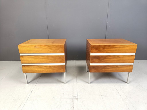 Pair Of Bedside Cabinets By Interluke, 1970S