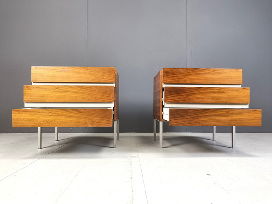 Image 1 of Pair Of Bedside Cabinets By Interluke, 1970S