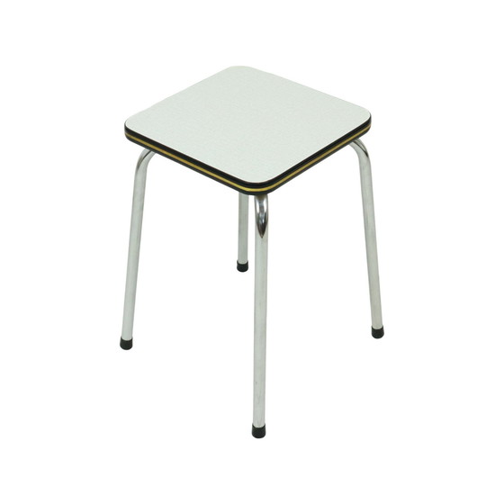 Image 1 of Formica Stool Chrome Plant Table