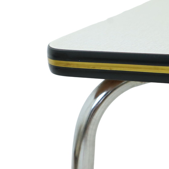 Image 1 of Formica Stool Chrome Plant Table