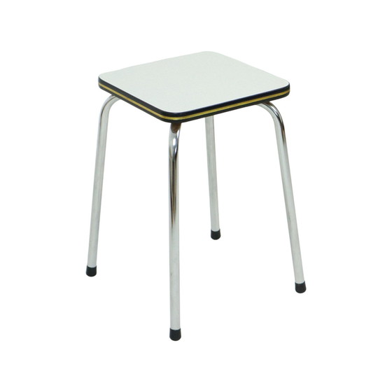 Image 1 of Formica Stool Chrome Plant Table