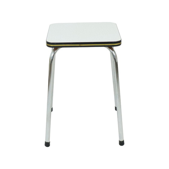 Image 1 of Formica Stool Chrome Plant Table