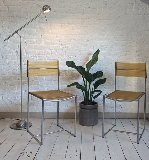 2X Vintage Alias Spaghetti Chairs, 1980 Giandomenico Belotti