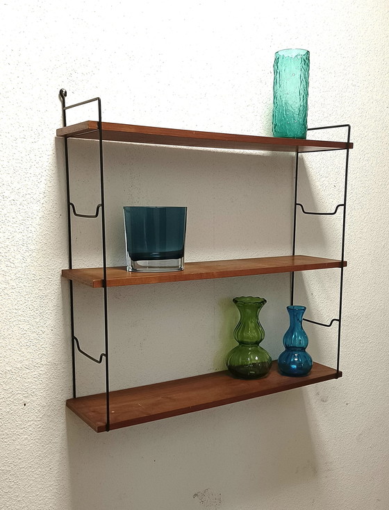 Image 1 of sixties books / wall rack with three shelves