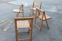  4 x Aldo Jacober Trieste klapstoelen