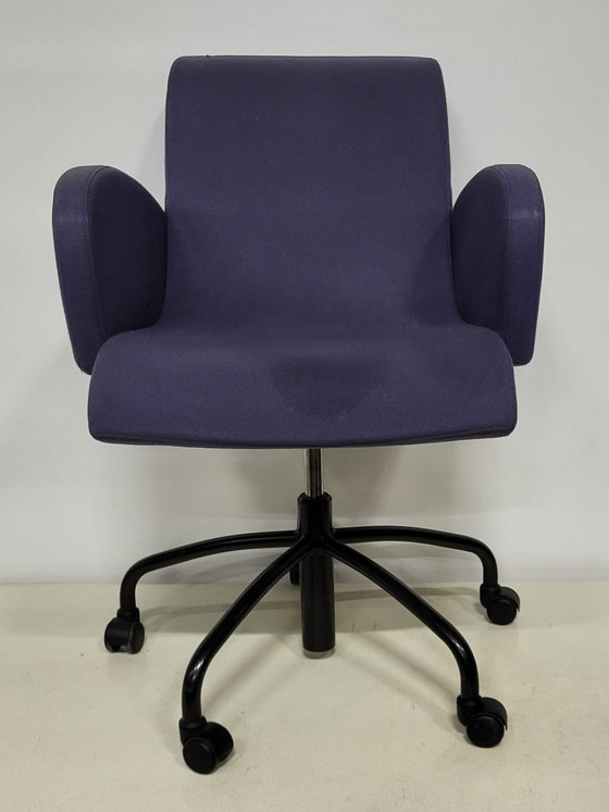 Image 1 of 2X Lensvelt Flag Meeting Chair, Purple