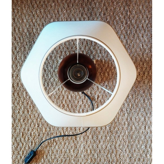 Image 1 of Vintage neoclassical cream table lamp, 1970