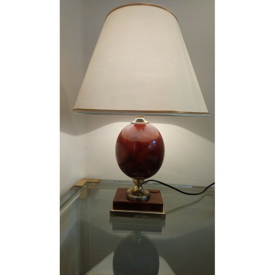 Image 1 of Vintage neoclassical cream table lamp, 1970
