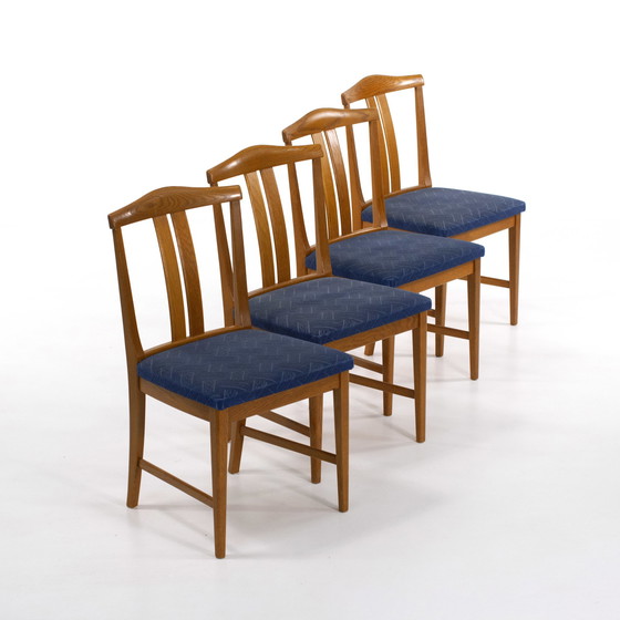 Image 1 of Scandinavian teak table with 2 extensions and 4 chairs1960 Sweden