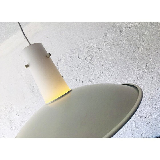 Image 1 of Vintage pendant lamp in metal and opaline glass, Germany 1960