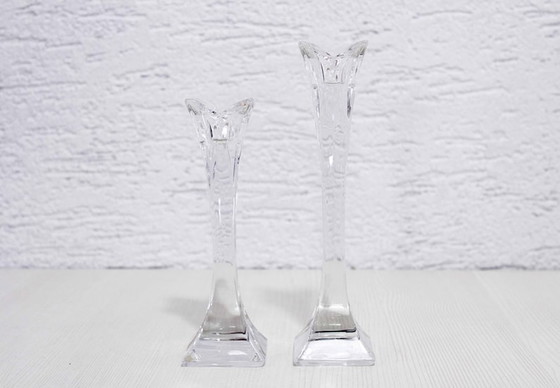 Image 1 of Set of 2 Nachtmann crystal candlesticks