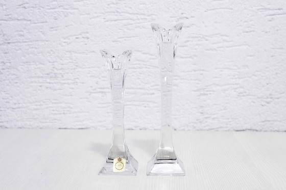 Image 1 of Set of 2 Nachtmann crystal candlesticks