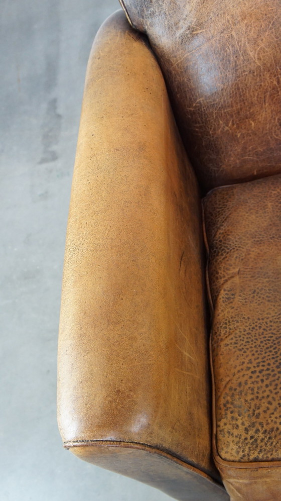 Image 1 of 2 Seater Design Sofa Made Of Sheepskin