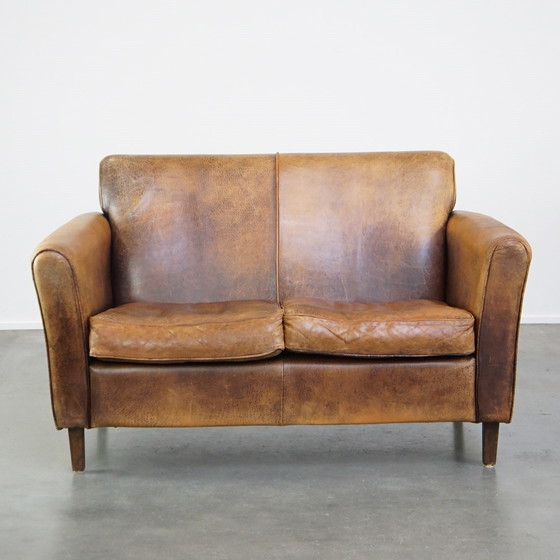 Image 1 of 2 Seater Design Sofa Made Of Sheepskin