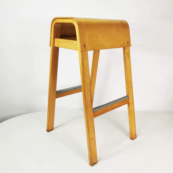Image 1 of Vintage Salve stool in beech plywood by Ehlen Johansson for Ikea, Sweden 2000