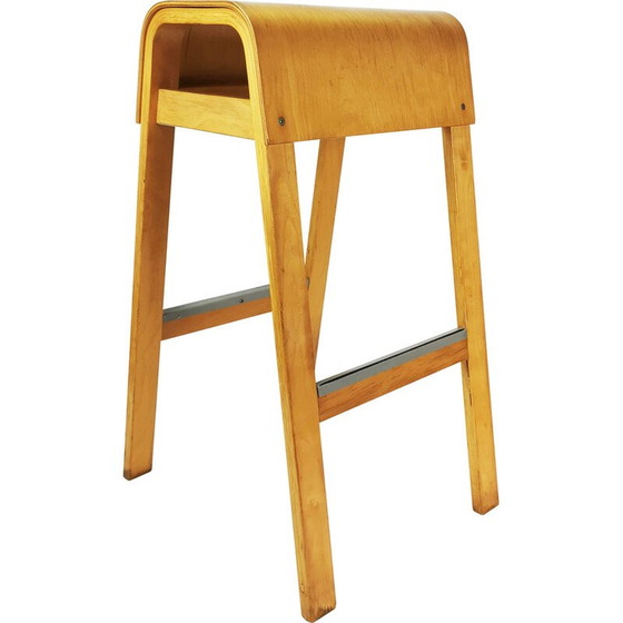 Image 1 of Vintage Salve stool in beech plywood by Ehlen Johansson for Ikea, Sweden 2000