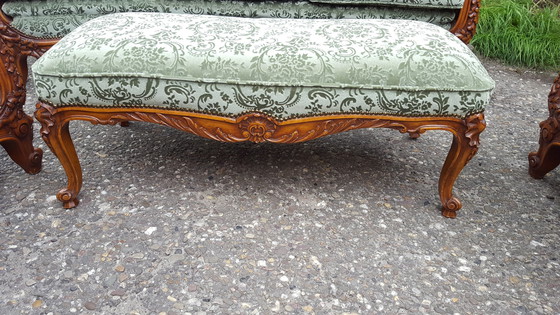 Image 1 of Exclusive French Italian Sofa,Completely Reupholstered