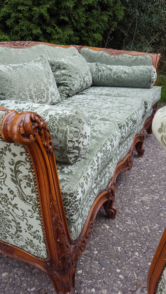 Image 1 of Exclusive French Italian Sofa,Completely Reupholstered