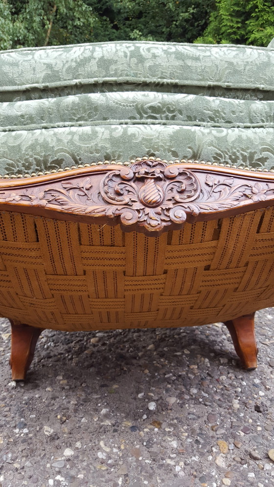 Image 1 of Exclusive French Italian Sofa,Completely Reupholstered