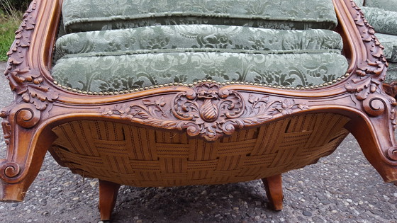 Image 1 of Exclusive French Italian Sofa,Completely Reupholstered