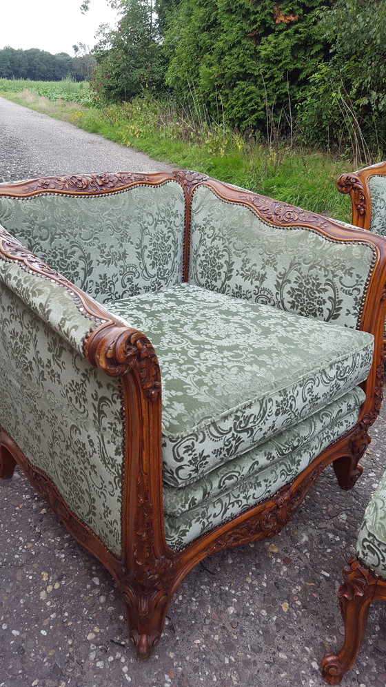 Image 1 of Exclusive French Italian Sofa,Completely Reupholstered