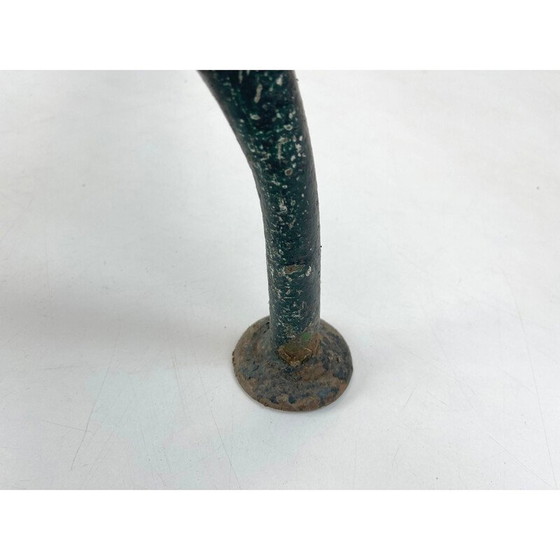 Image 1 of Mid century cast iron and wood solid bench