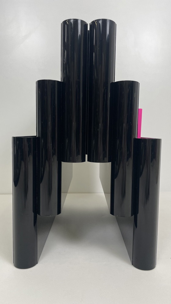 Image 1 of Giotto Stoppino Kartell magazine holder black