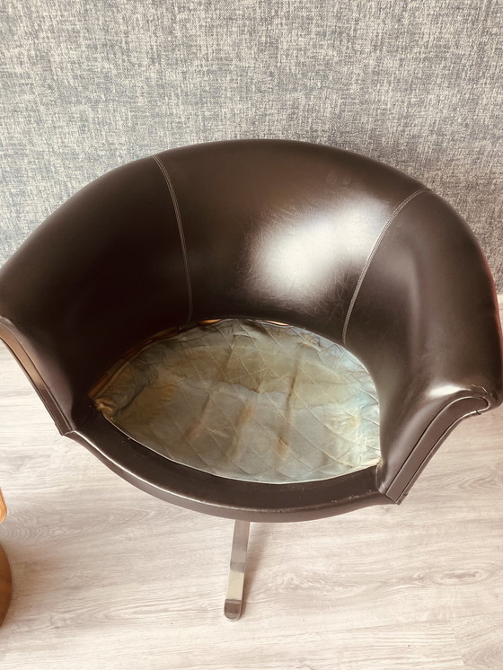 Image 1 of Midcentury swivel Bucket Chair by Nicos Zographos, ca 60s