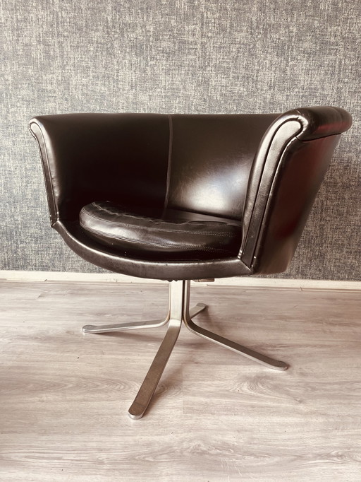 Midcentury swivel Bucket Chair by Nicos Zographos, ca 60s