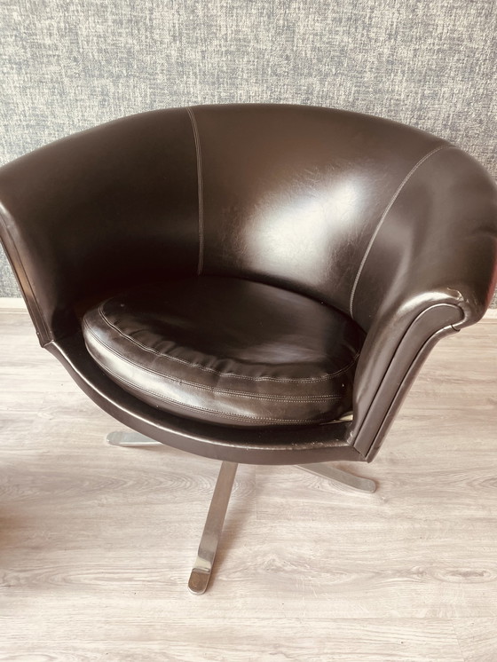 Image 1 of Midcentury swivel Bucket Chair by Nicos Zographos, ca 60s