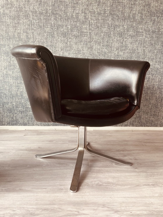 Image 1 of Midcentury swivel Bucket Chair by Nicos Zographos, ca 60s