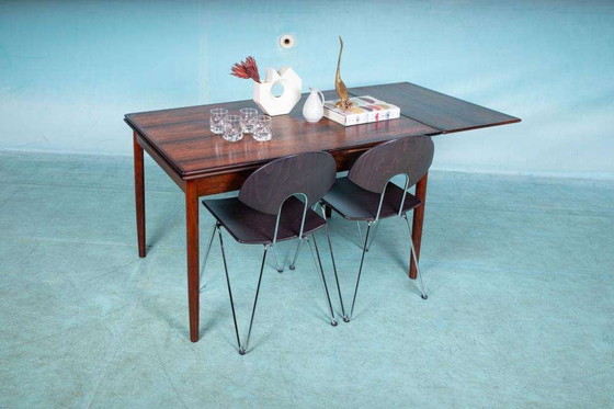 Image 1 of Vintage Danish design dining table extendable, rosewood table