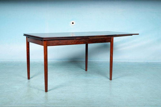 Image 1 of Vintage Danish design dining table extendable, rosewood table