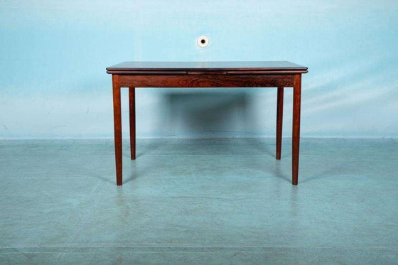 Image 1 of Vintage Danish design dining table extendable, rosewood table