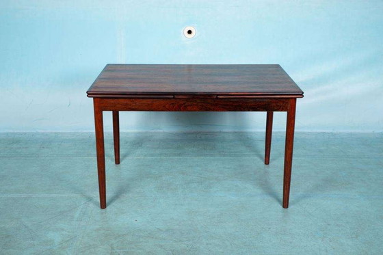 Image 1 of Vintage Danish design dining table extendable, rosewood table