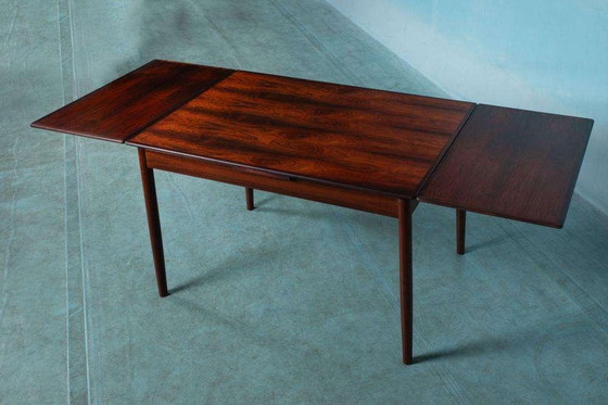 Image 1 of Vintage Danish design dining table extendable, rosewood table