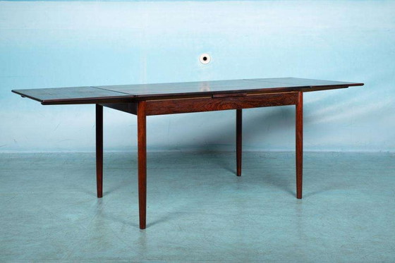 Image 1 of Vintage Danish design dining table extendable, rosewood table