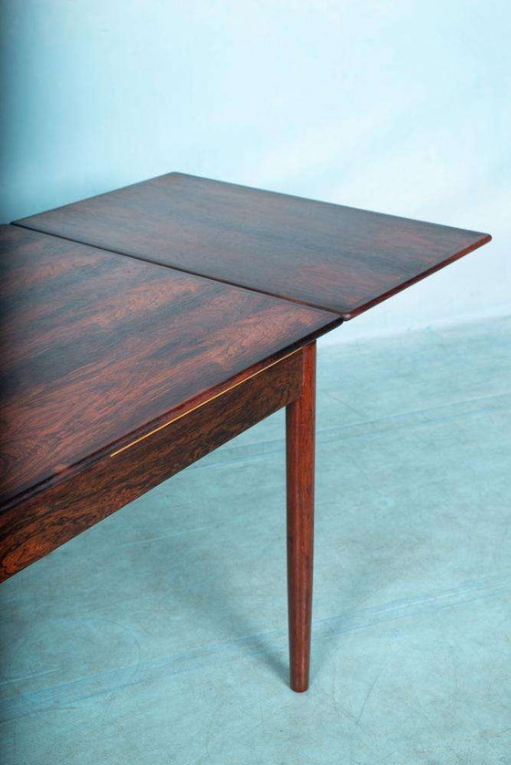 Image 1 of Vintage Danish design dining table extendable, rosewood table