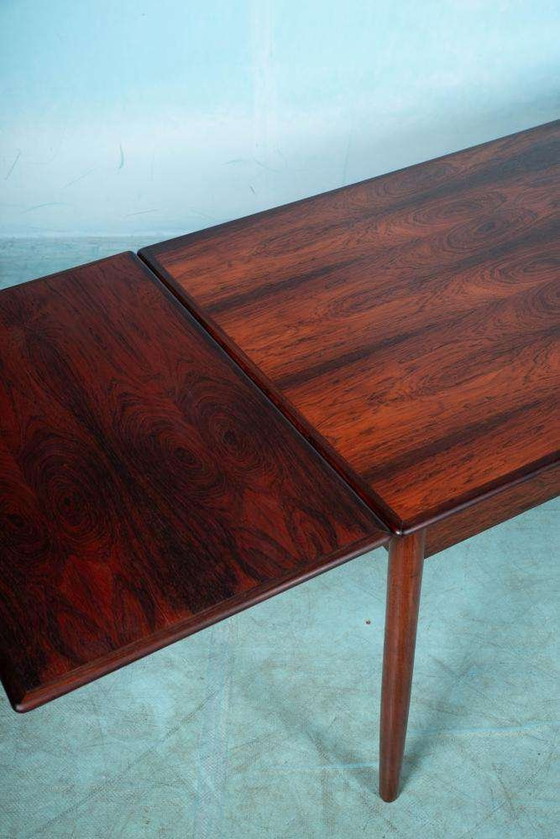 Image 1 of Vintage Danish design dining table extendable, rosewood table