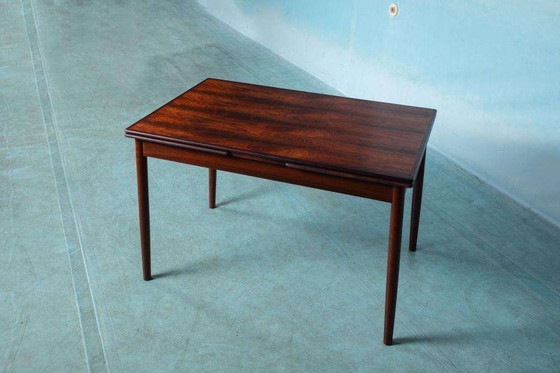 Image 1 of Vintage Danish design dining table extendable, rosewood table