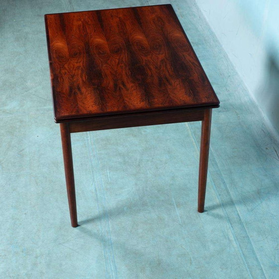 Image 1 of Vintage Danish design dining table extendable, rosewood table