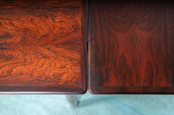 Image 1 of Vintage Danish design dining table extendable, rosewood table
