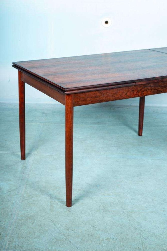 Image 1 of Vintage Danish design dining table extendable, rosewood table