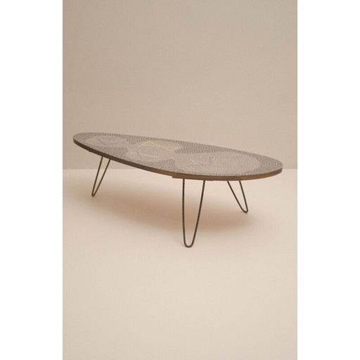 Vintage Coffee Table by Berthold Muller Oerlinghausen for Berthold Muller Mosaikwerkstatten, 1960s