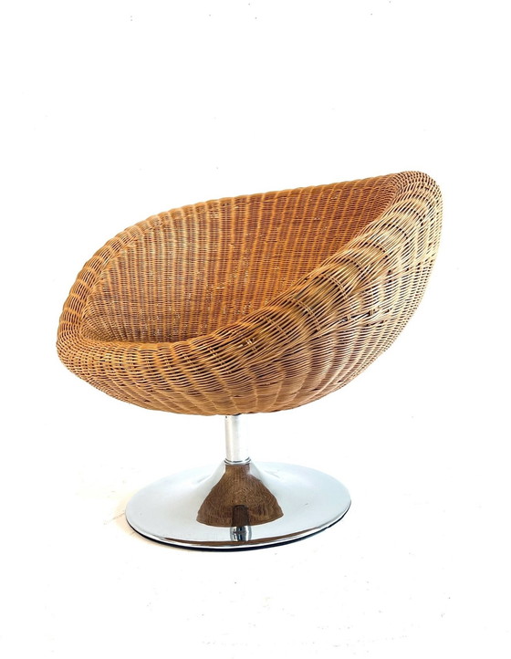 Image 1 of Rattan Rotary Armchair