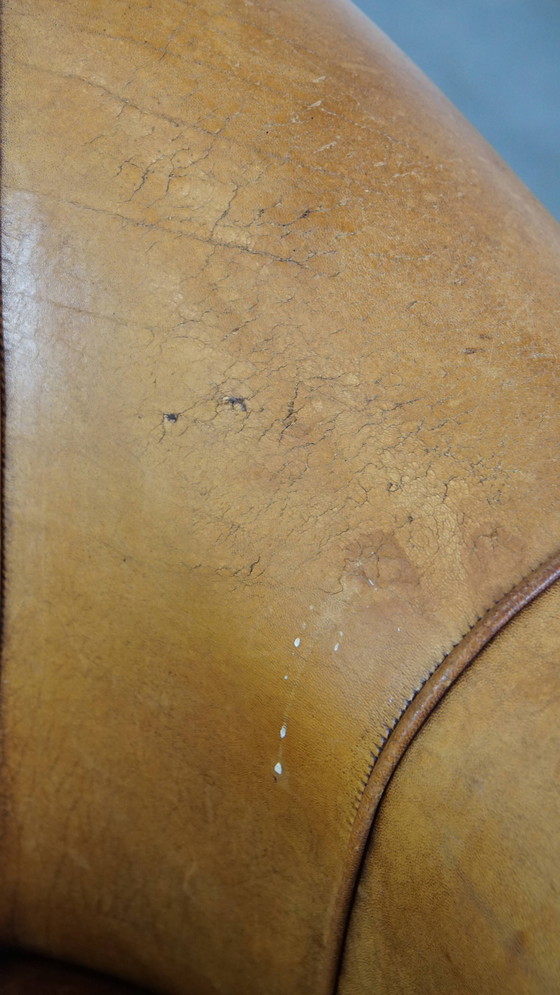 Image 1 of Vintage Sheep Leather Club Armchair
